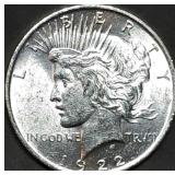 1922 Peace Silver Dollar Gem BU