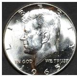 1965 Kennedy 40% Silver Half Dollar Gem BU