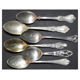 3oz Sterling Silver Collector Spoons 103g