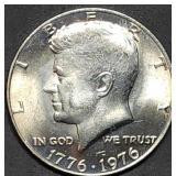 1976 Bicentennial Kennedy Half Dollar Gem BU