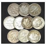 10 Roosevelt 90% Silver Dimes