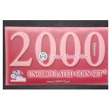 2000 Denver 10-Coin Mint Set in Envelope