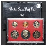 1981 US Mint Proof Set w/ SBA Dollar