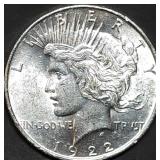 1922 Peace Silver Dollar Gem BU