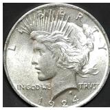 1924 Peace Silver Dollar Gem BU