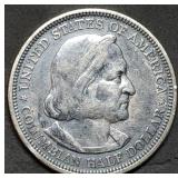 1893 Columbian Exposition Silver Half Dollar