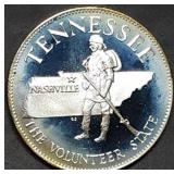 14.5g Sterling Silver Proof Medal 1976 Tennessee