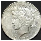 1927-D Peace Silver Dollar