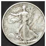 1934 Walking Liberty Silver Half Dollar