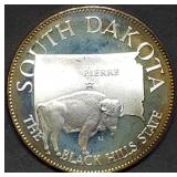 14.5g Sterling Silver Proof Medal South Dakota