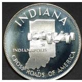 14.5g Sterling Silver Proof Medal Indiana