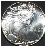 1987 1oz Silver Eagle Gem BU