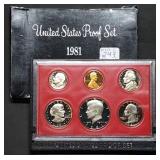 1981 US Mint Proof Set w/ SBA Dollar
