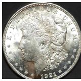 1921 Morgan Silver Dollar Gem BU MS64