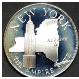 14.5g Sterling Silver Proof Medal 1976 New York