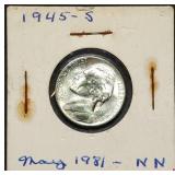 1945-S Silver Jefferson War Nickel Gem BU