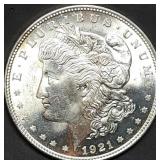 1921 Morgan Silver Dollar Gem BU MS64