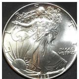 1986 1oz Silver Eagle Gem BU 1st Year