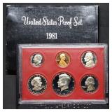1981 US Mint Proof Set w/ SBA Dollar