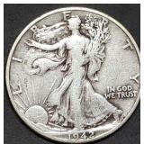 1942-D Walking Liberty Silver Half Dollar