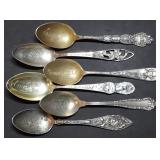 3oz Sterling Silver Collector Spoons 102g