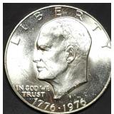 1976 Bicentennial Silver Ike Dollar Gem BU