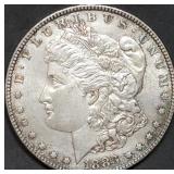 1883 Morgan Silver Dollar Gem BU Rev Toned