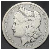 1878-CC Morgan Silver Dollar Carson City CC
