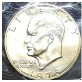 1973 S Silver Ike Dollar Gem BU in Packet