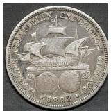 1893 Columbian Exposition Silver Half Dollar