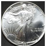 1991 1oz Silver Eagle Gem BU