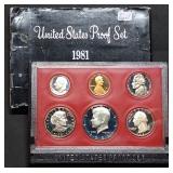 1981 US Mint Proof Set w/ SBA Dollar