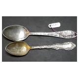 2 Nevada Sterling Silver Spoons 20g Carson City
