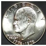 1976 Bicentennial Silver Ike Dollar Gem BU