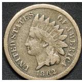 1862 Indian Head Cent