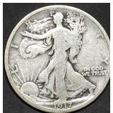 1917 Walking Liberty Silver Half Dollar