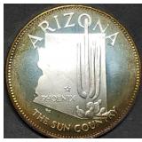 14.5g Sterling Silver Proof Medal 1976 Arizona