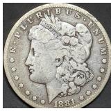 1881-S Morgan Silver Dollar
