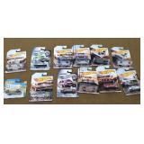 12 Hot wheels New on Cards
