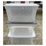 3 Totes w/ Lids