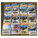 12 Hot wheels New on Cards