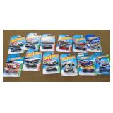 12 Hot wheels New on Cards