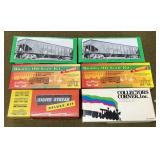 6 HO Scale Cars in Early Boxes