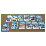 12 Hot wheels New on Cards