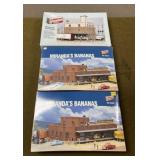 3 Walthers HO Scale Building Kits