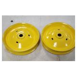 Pair of IH John Deere Pedal Tractor Front Disc Rim
