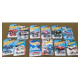 12 Hot wheels New on Cards
