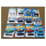 12 Hot wheels New on Cards