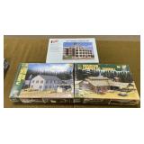 3 HO Scale Building Sets