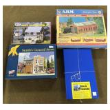 4 HO Scale Building Kits